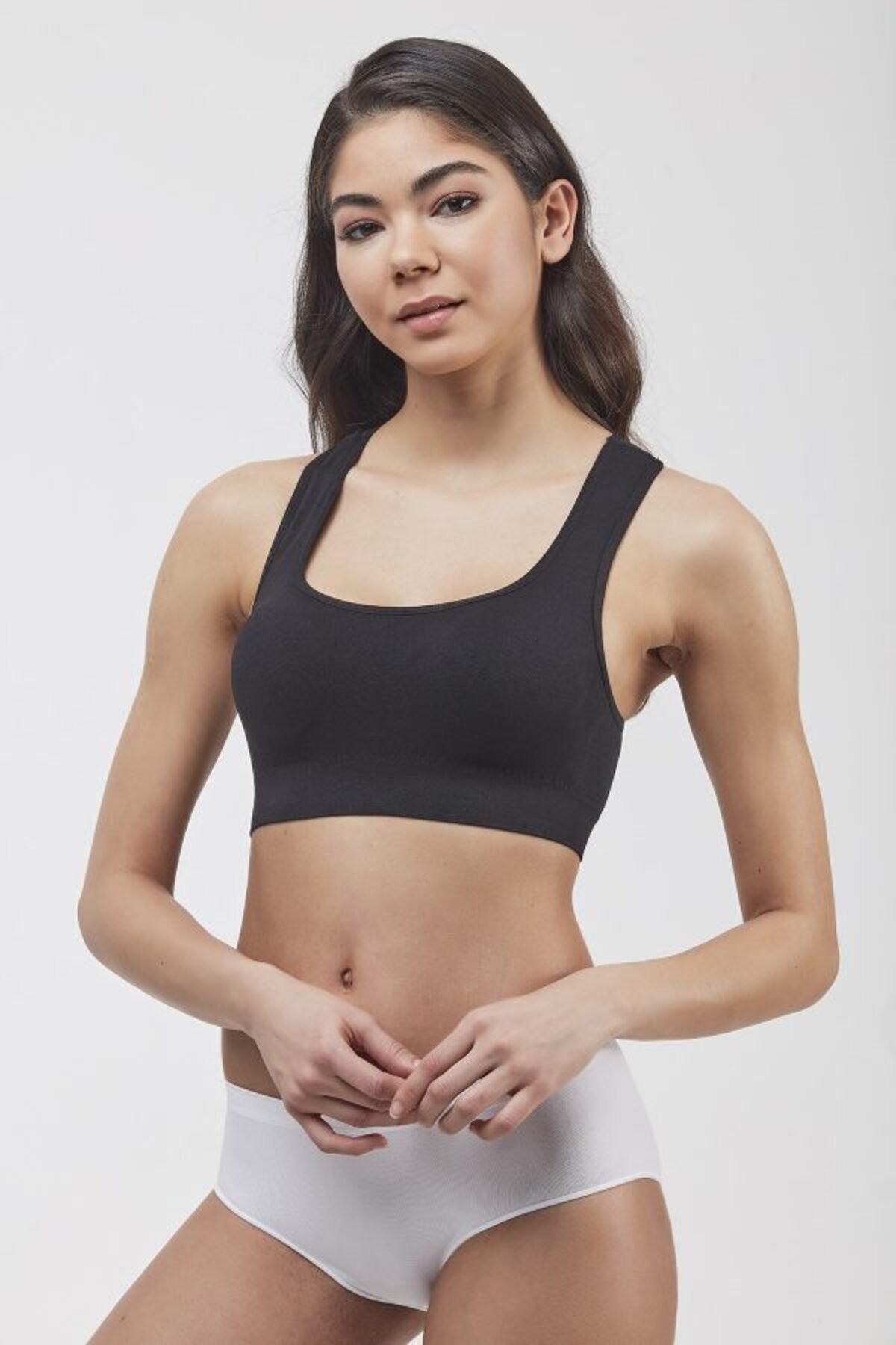 Kadın Büstiyer ,toparlayıcı, Kalın Askılı,ten Destekli - Görsel 3