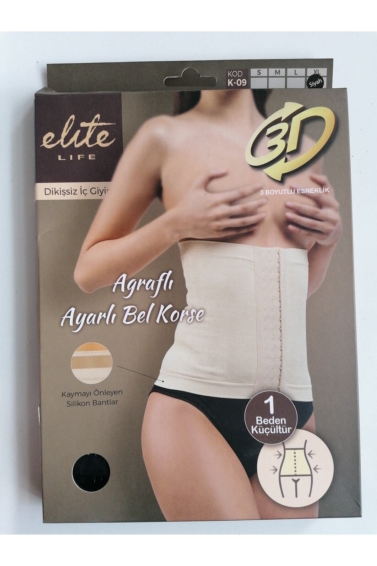 Agraflı Bel Korse Xl Beden (SİYAH RENK) - Görsel 2