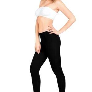 Kadın Siyah Maxi Size Dikişsiz Tayt