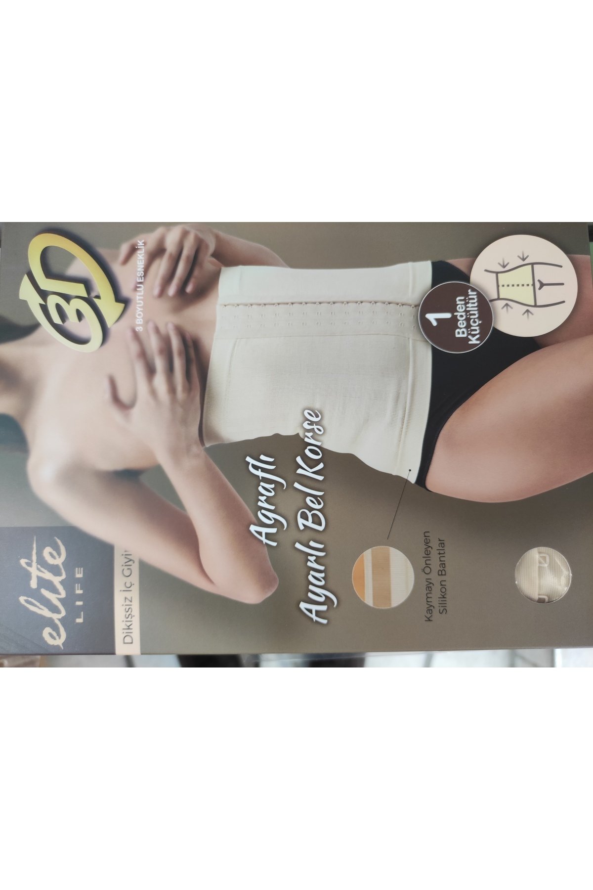 Kadın Agraflı Bel Korse Sıkılaştırıcı - Görsel 2