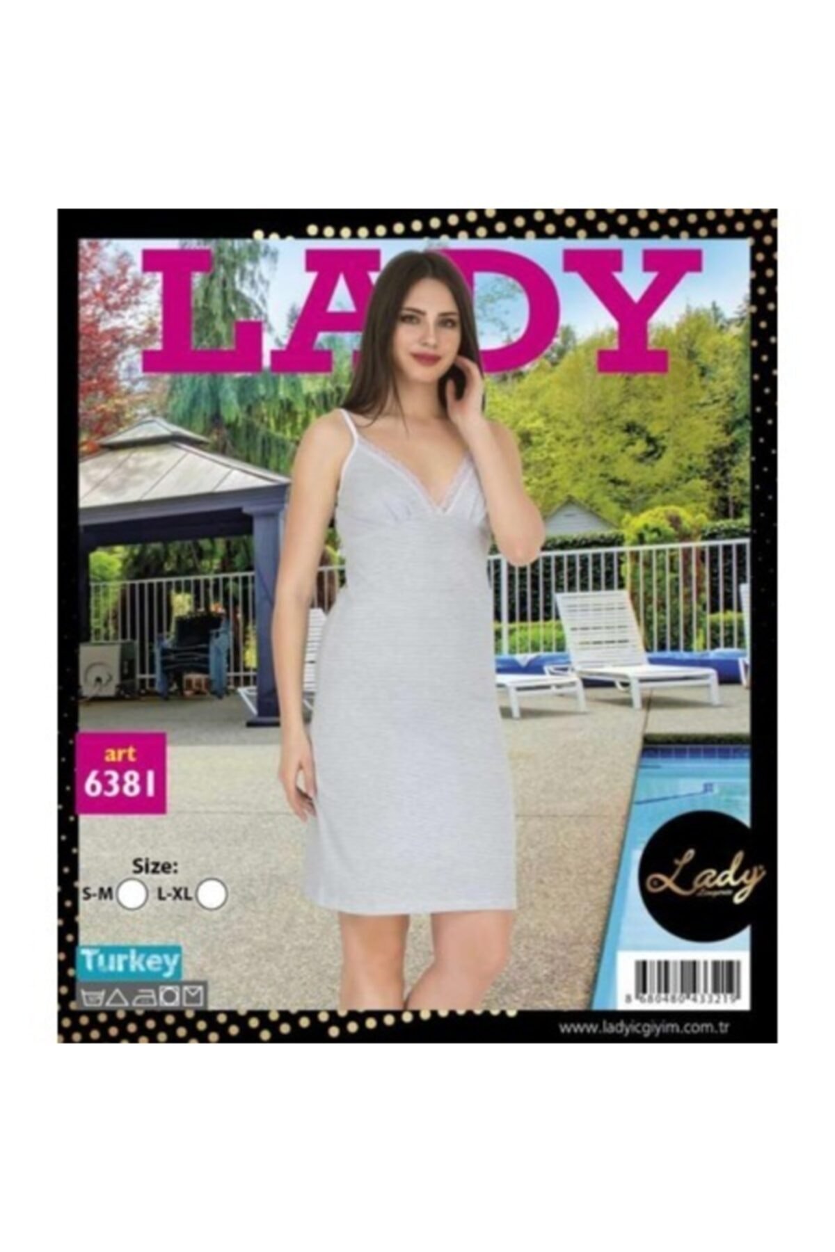 Kadın Gri Tunik Gecelik - Görsel 2